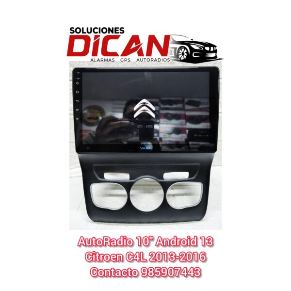 AutoRadio 10_ Android 13 Citroen C4L 2013-2016