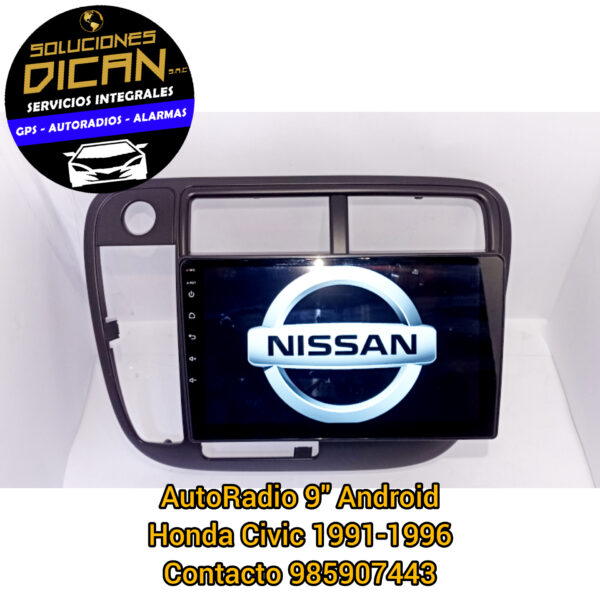 AutoRadio 9" Android Honda Civic 1991-1996