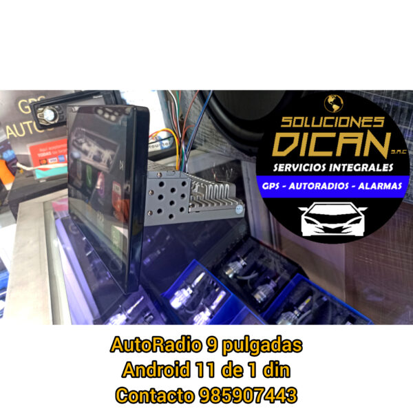 AutoRadio 9" pulgadas Android 11 de 1 din