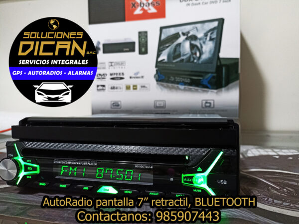 AutoRadio pantalla 7" Bluetooth