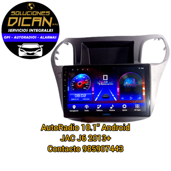 Autoradio 10.1 android jac j6 2013+