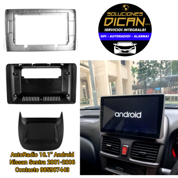 Autoradio 10.1 android nissan sentra 2001-2005