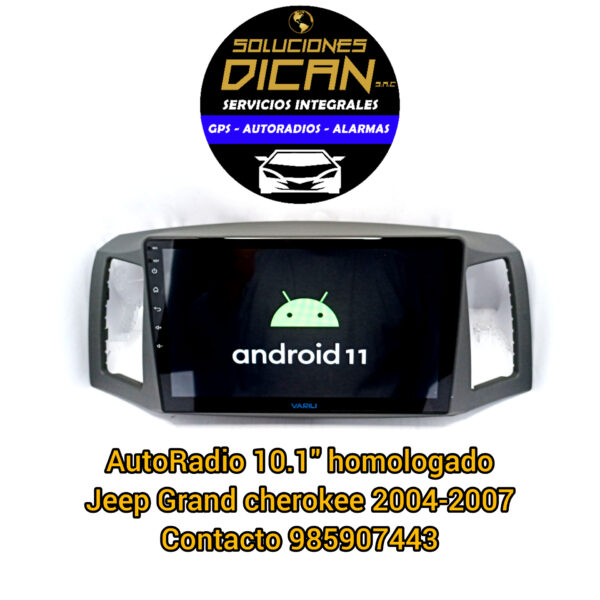 Autoradio 10.1 homologado jeep grand cherokee 2006-2007