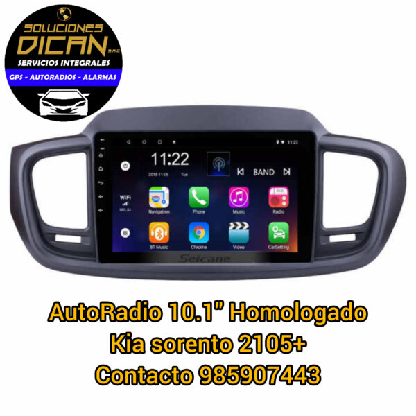 Autoradio 10.1 homologado kia sorento 2015+