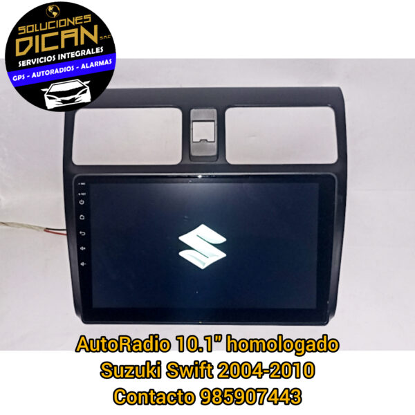 Autoradio 10.1 homologado suzuki swift 2004-2010