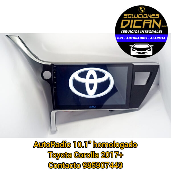 Autoradio 10.1 homologado toyota corolla 2017+