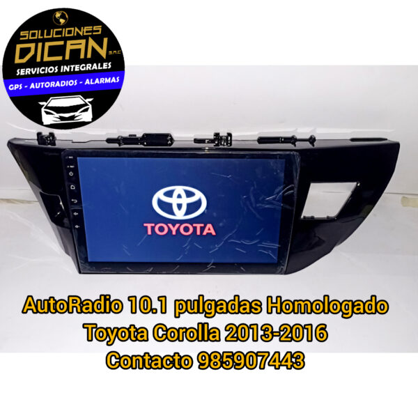 Autoradio 10.1 pulgadas homologado toyota corolla 2013-2016