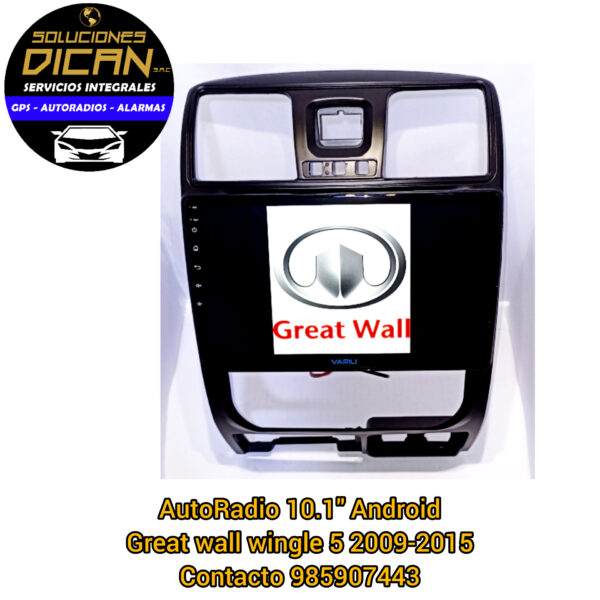 Autoradio 10.1" android great wall wingle 5 2009-2015