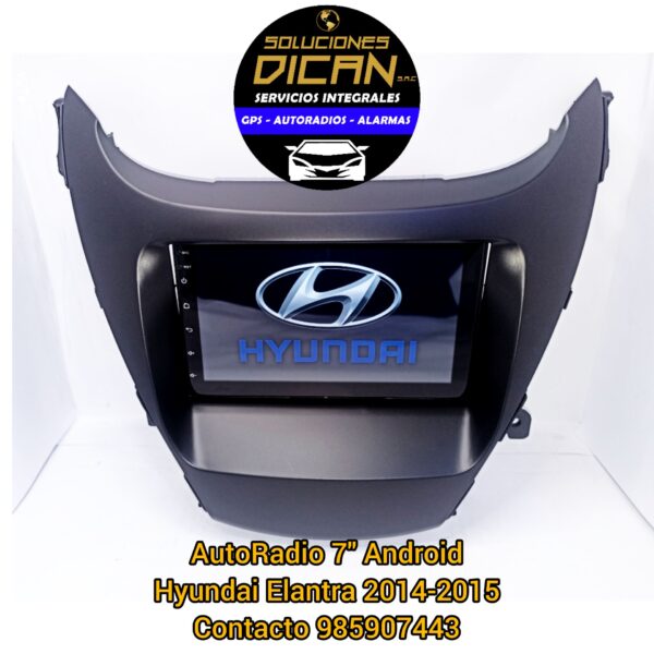 Autoradio 7" android hyundai elantra 2014-2015