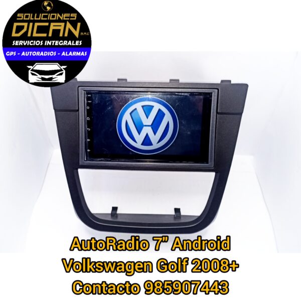 Autoradio 7" android volkswagen golf 2008+