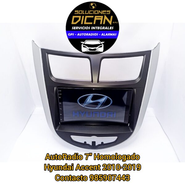 Autoradio 7" homologado hyundai accent 2010-2019