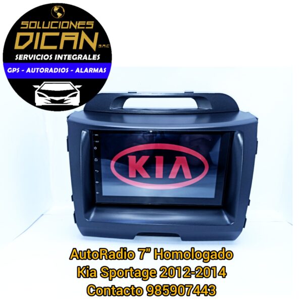 Autoradio 7" homologado kia sportage 2012-2014