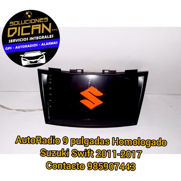 Autoradio 9 pulgadas homologado suzuki swift 2011-2017