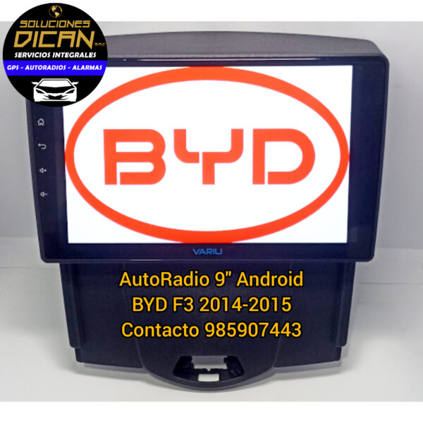 Autoradio 9" android BYD F3 2014-2015