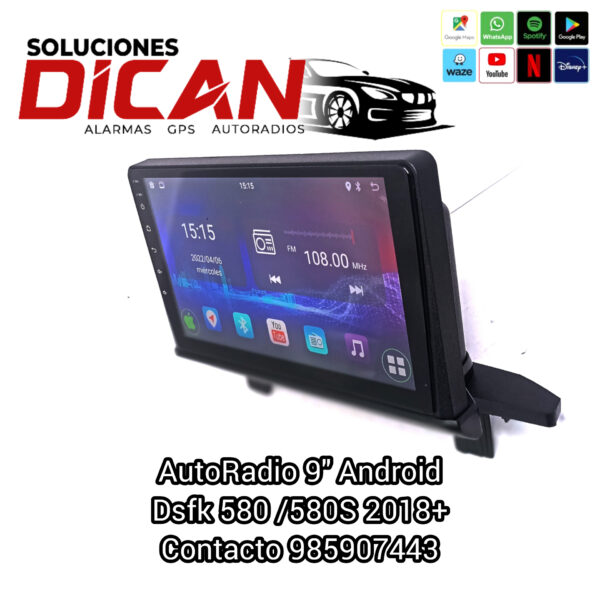 Autoradio 9" android DSFK 580 580S 2018+