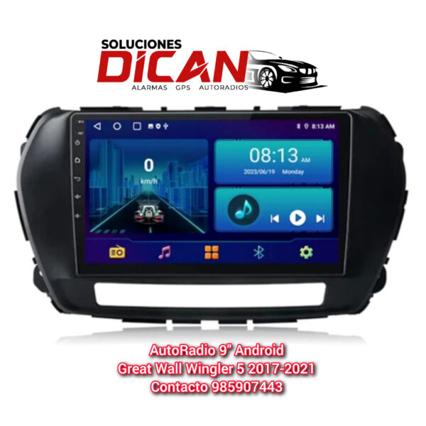 Autoradio 9" android Great Wall Wingler 5 2017-2021