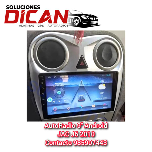 Autoradio 9" android JAC J6 2010