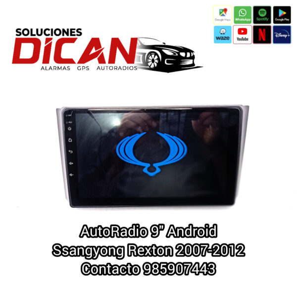 Autoradio 9" android Ssangyiong rexton 2007-2012