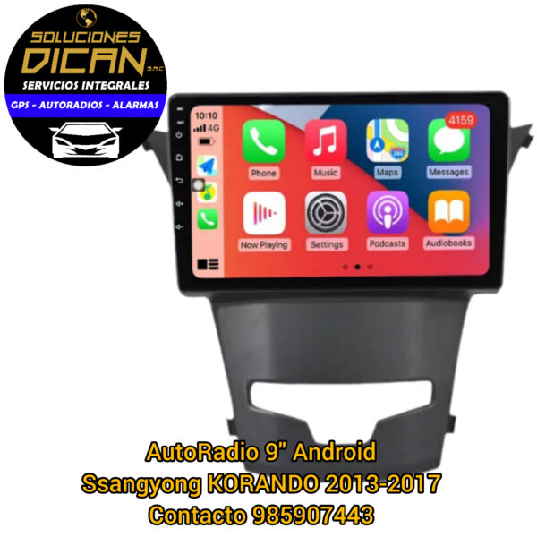 Autoradio 9" android Ssangyong Korando 2013-2017