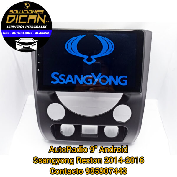 Autoradio 9" android Ssangyong Rexton 2014-2016