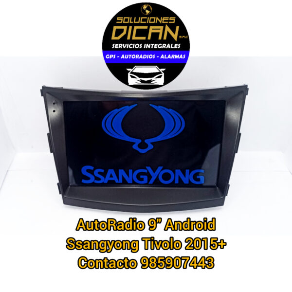 Autoradio 9" android Ssangyong tivolo 2015+