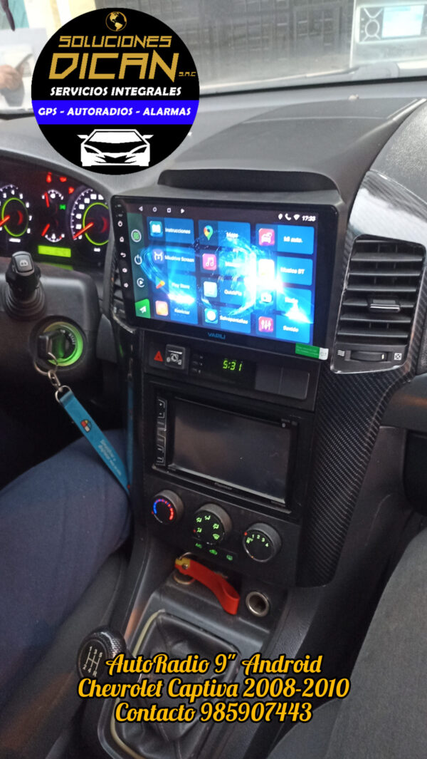 Autoradio 9" android captiva 2008-2010