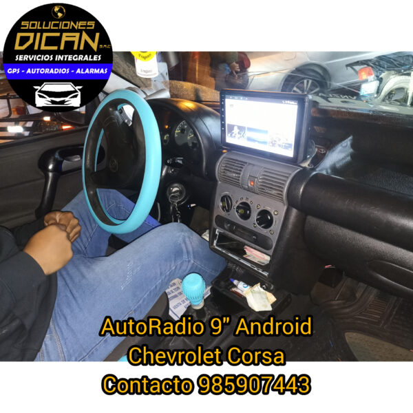 Autoradio 9" android chevrolet corsa