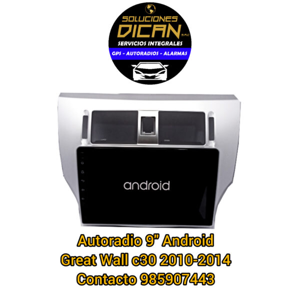 Autoradio 9" android great wall c30 2010-2014