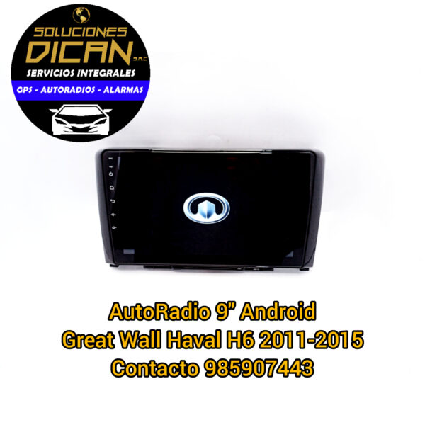 Autoradio 9" android great wall haval h6 2011-2015