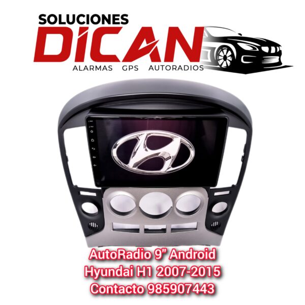 Autoradio 9" android hyundai h1 2007-2015