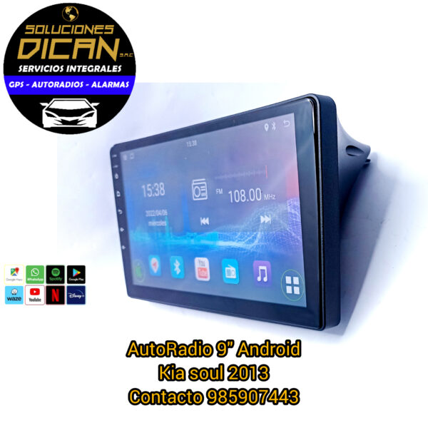 Autoradio 9" android kia soul 2013