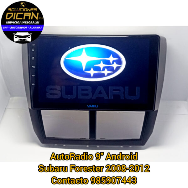 Autoradio 9" android subaru forester 2008-2012