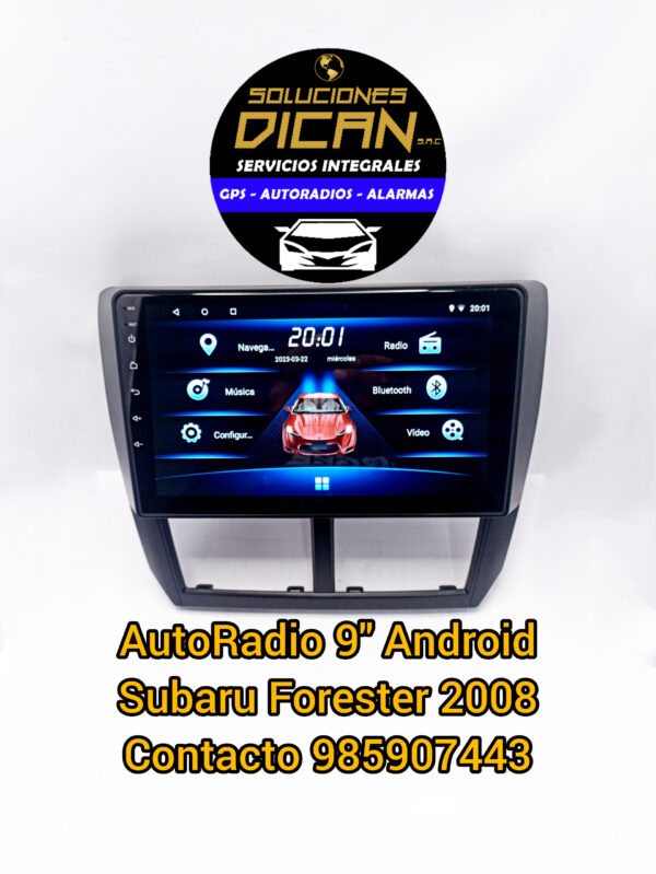 Autoradio 9" android subaru forester 2008