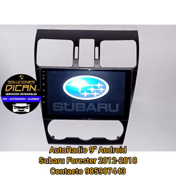 Autoradio 9" android subaru forester 2012-2018