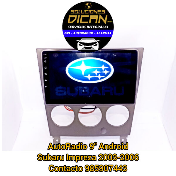 Autoradio 9" android subaru impreza / forester 2017-2020