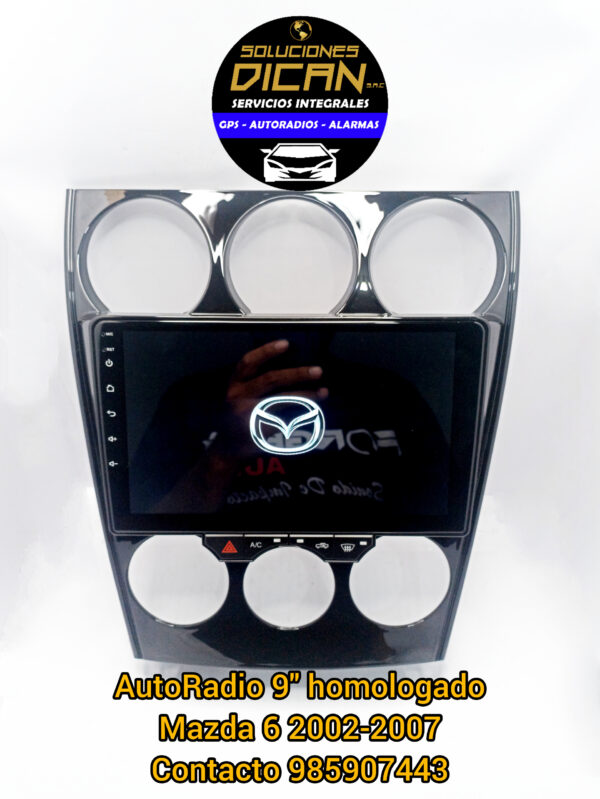 Autoradio 9" homologado Mazada 6 2002-2007