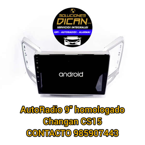 Autoradio 9" homologado changan cs15