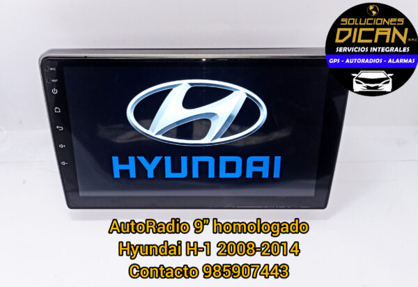 Autoradio 9" homologado hyundai h-1 2008-2014