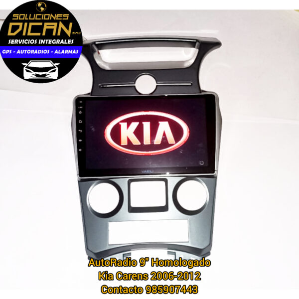 Autoradio 9" homologado kia carens 2006-2012