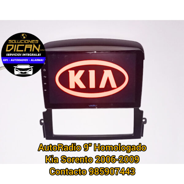 Autoradio 9" homologado kia sorento 2006-2009