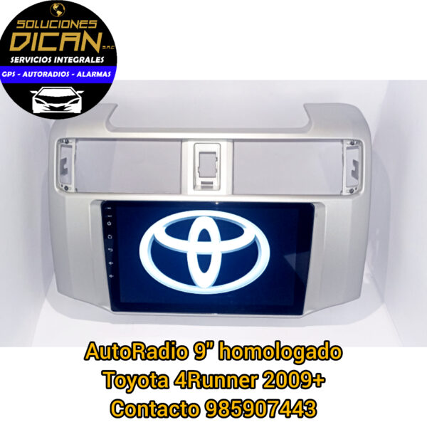 Autoradio 9" homologado toyota 4runner 2009+