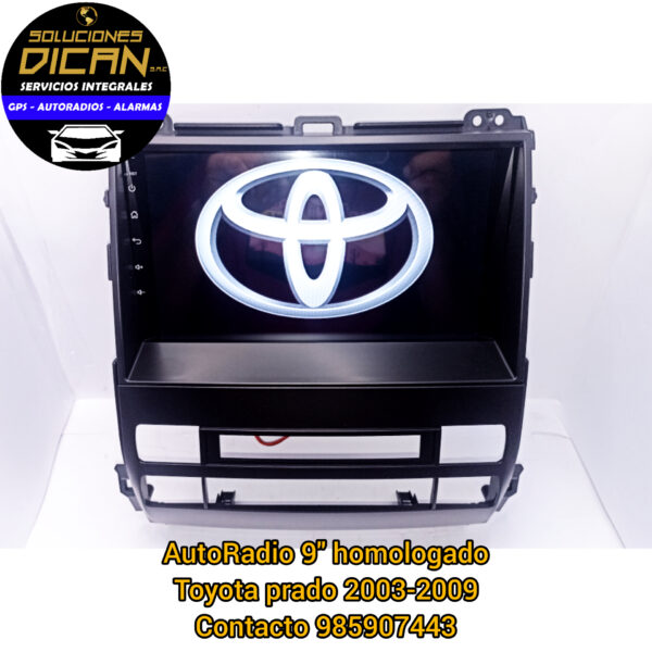 Autoradio 9" homologado toyota prado 2003-2009