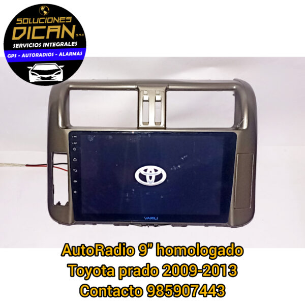 Autoradio 9" homologado toyota prado 2009-2013