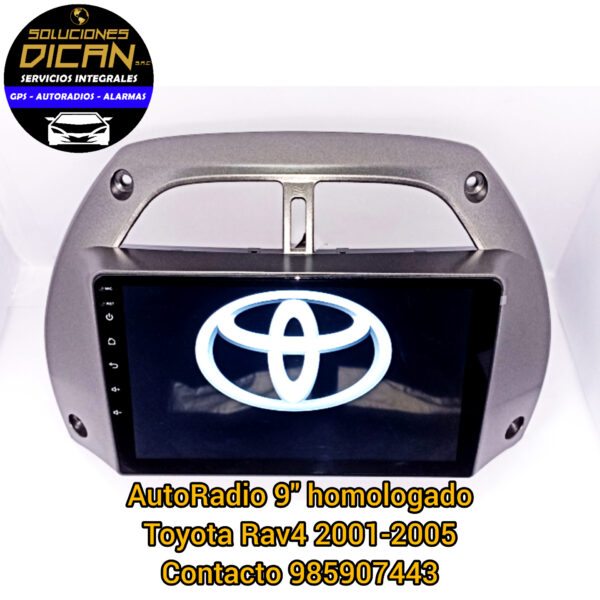 Autoradio 9" homologado toyota rav4 2001-2005