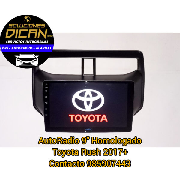 Autoradio 9" homologado toyota rush 2017+