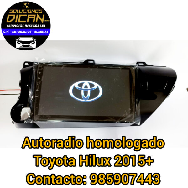 Autoradio homologada toyota hilux 2015+