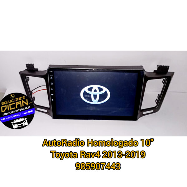 Autoradio homologado 10 toyota rav4 2013-2019