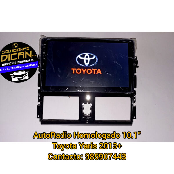 Autoradio homologado 10.1" toyota yaris 2013+