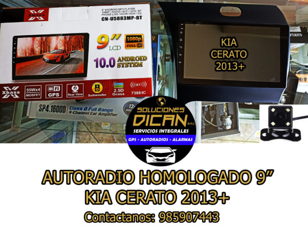 Autoradio homologado 92 kia cerato 2013+