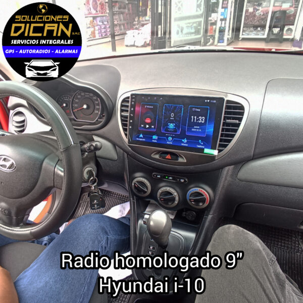 Autoradio homologado 9" hyundai i-10